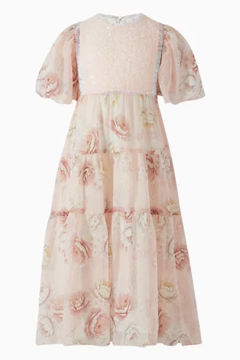 Floral Dress in Chiffon
