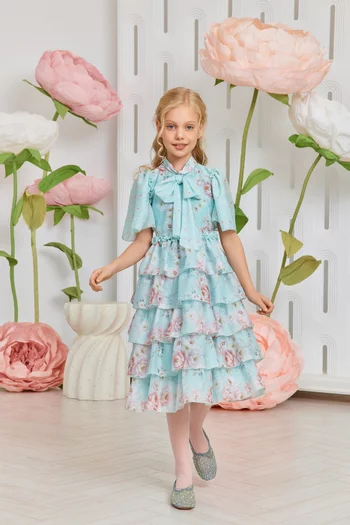 Floral Dress in Chiffon