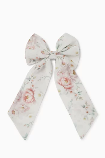Floral Hairbow in Cotton