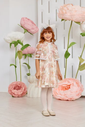 Floral Cape Dress