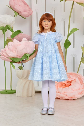 Knee-length Dress in Sequins