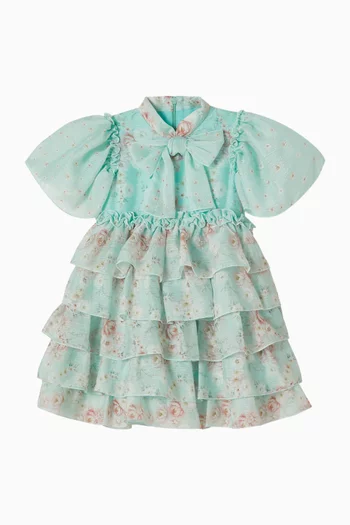 Floral Dress in Chiffon