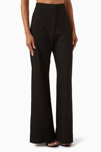 Mago Flared Pants in Crepe