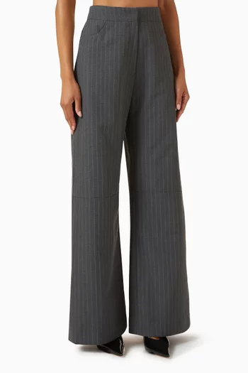 Mago Flared Pants in Crepe