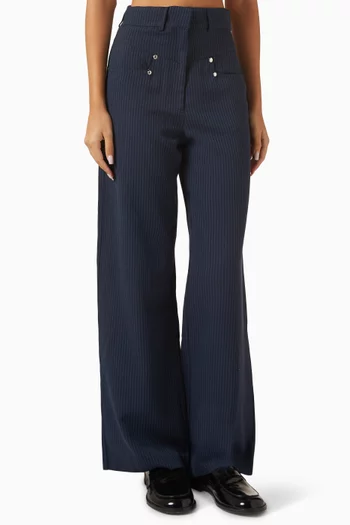 Aleko Wide-leg Pants in Denim