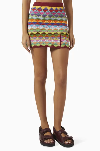 Mahalah Mini Skirt in Knit