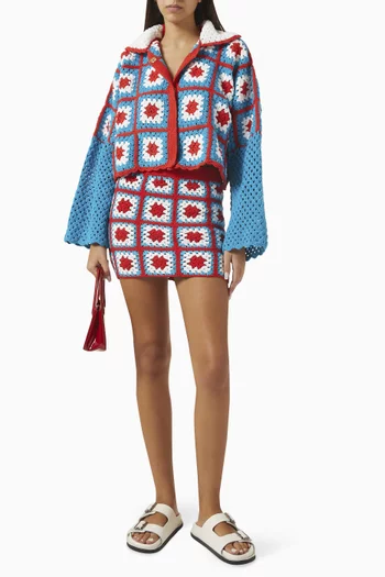 Anya Mini Skirt in Crochet