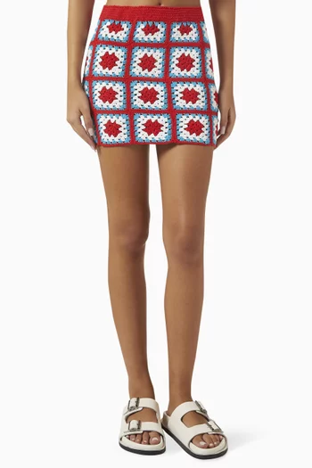 Anya Mini Skirt in Crochet