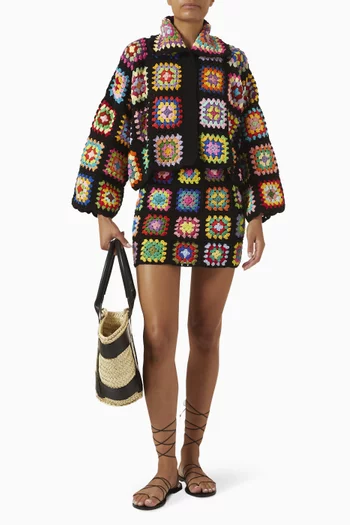 Saray Mini Skirt in Crochet