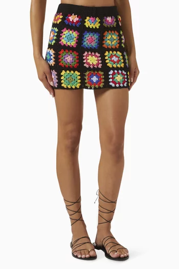 Saray Mini Skirt in Crochet