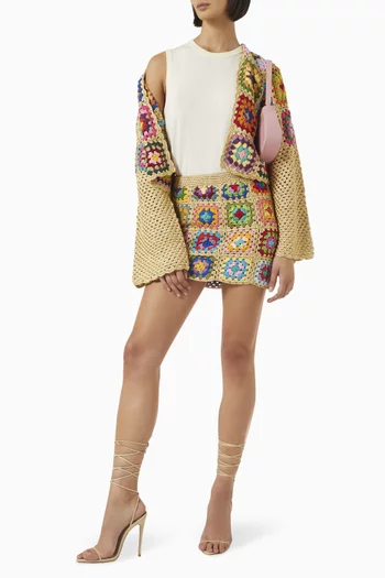 Saray Mini Skirt in Crochet