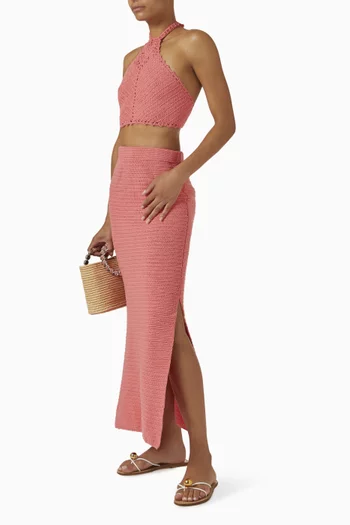 Naomi Maxi Skirt in Crochet