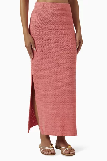 Naomi Maxi Skirt in Crochet