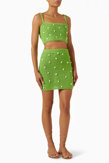 Liv Crop Top & Mini Skirt Set