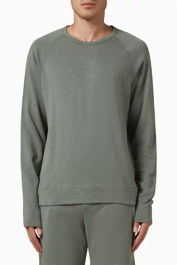 Crewneck Sweater in Slub Terry