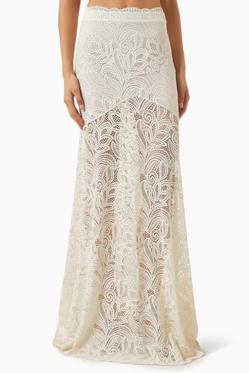 Juniper Maxi Skirt in Vintage Lace