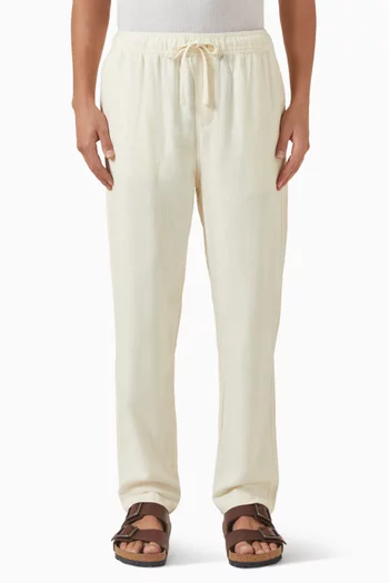 Gauze Pull-on Pants in Cotton & Linen