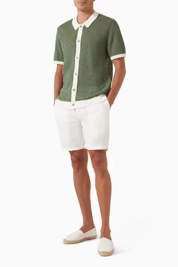 Button-up Sweater in Linen