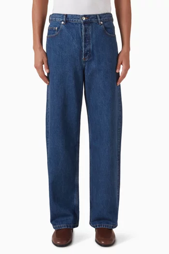 بنطال جينز أرون بساقين واسعتين دينم