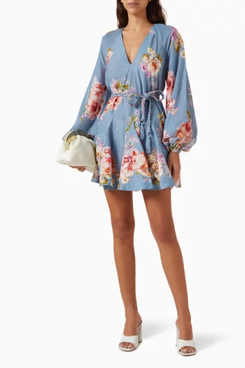 Braided-belt Mini Dress