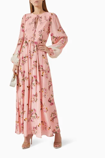 Niva Floral-print Kaftan
