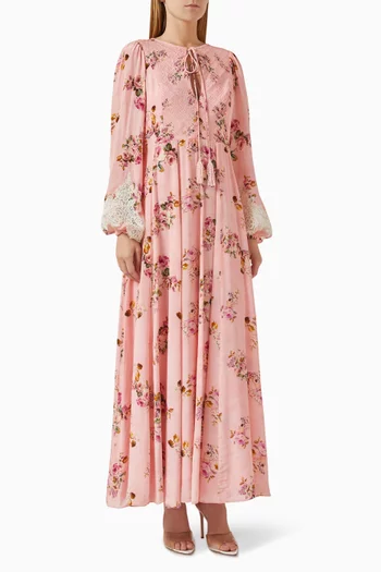 Niva Floral-print Kaftan