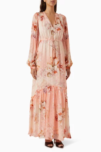 Kavi Belted Maxi Dress