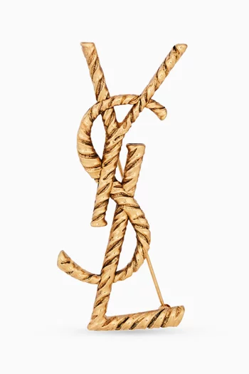 Cassandre Brooch in Brass