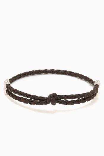 Braided Bracelet in Nappa Leather