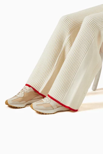 سنيكرز 327 بشعار الماركة شمواه وجلد