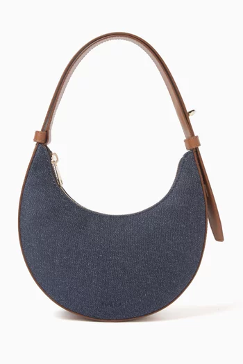 Mini Delizia Shoulder Bag in Denim