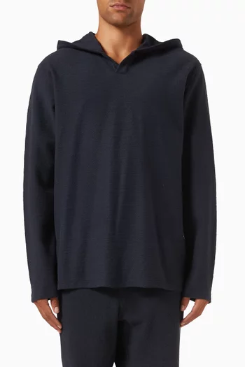 كنزة بارزة الملمس قطن تيري