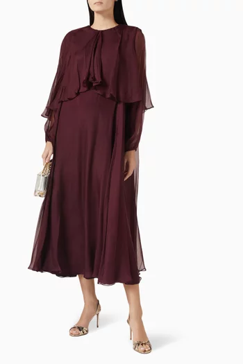 Cape Dress in Silk