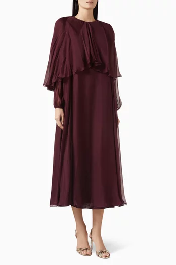 Cape Dress in Silk