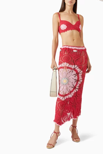 طقم بيلا كروشيه متناسق