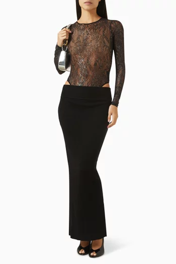 Sheer Bodysuit in Lace