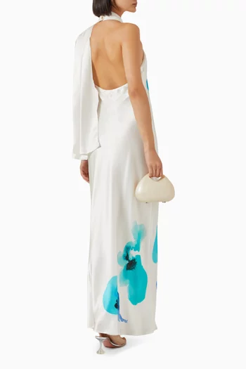 Yewgreen Maxi Dress in Satin