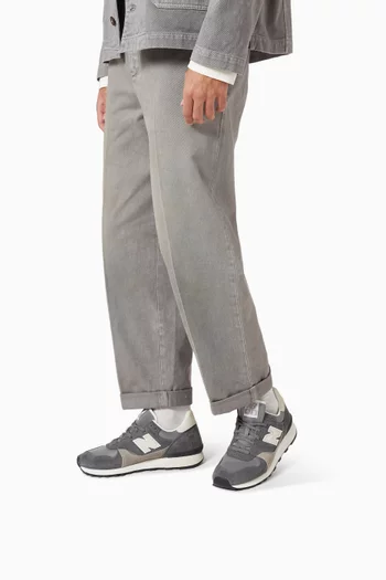 x AURALEE 475 Sneakers in Mesh & Suede