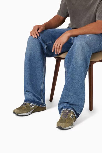 Made in USA 992 Sneakers in Suede & Mesh