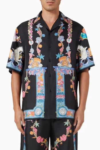 Coral Theatre Shirt in Silk Twill