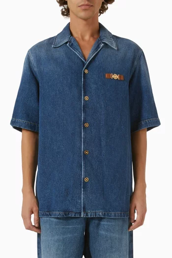 Medusa Biggie Shirt in Denim
