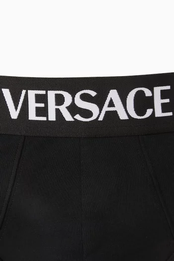 سروال داخلي بشعار الماركة قطن مطاطي