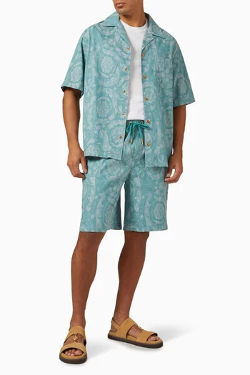 Barocco Shorts in Chambray Denim