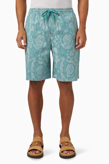 Barocco Shorts in Chambray Denim