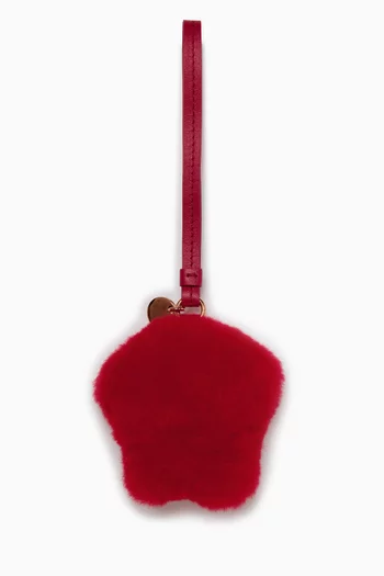 XL Bag Charm in Shearling