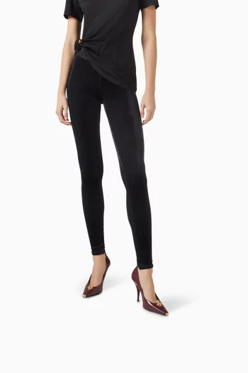 حذاء كلاسيك بحلية ميدوسا وكعب 105 مم جلد