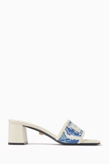 Theia Barocca 55 Sandals in Raffia & Leather