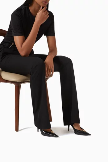 حذاء كلاسيك لا ميدوسا بسير خلفي وكعب 85 مم جلد