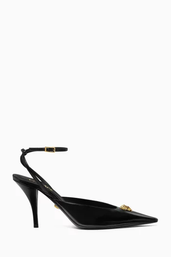 حذاء كلاسيك لا ميدوسا بسير خلفي وكعب 85 مم جلد