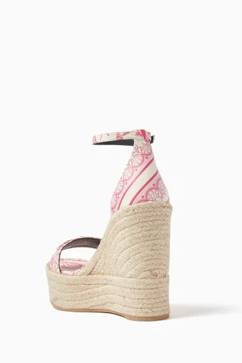 Medusa 120 Wedge Sandals in Calf Leather